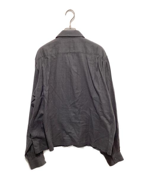 MATSUFUJI（マツフジ）MATSUFUJI (マツフジ) Flannel Check Pleats Jacket グレー サイズ:3の古着・服飾アイテム