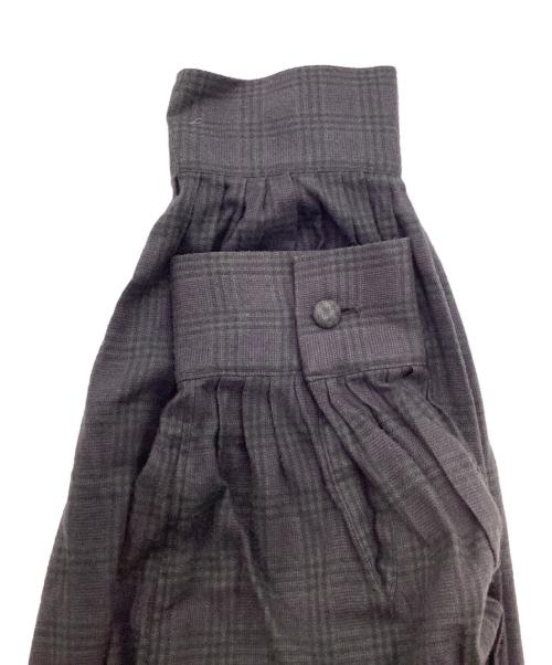 MATSUFUJI（マツフジ）MATSUFUJI (マツフジ) Flannel Check Pleats Jacket グレー サイズ:3の古着・服飾アイテム