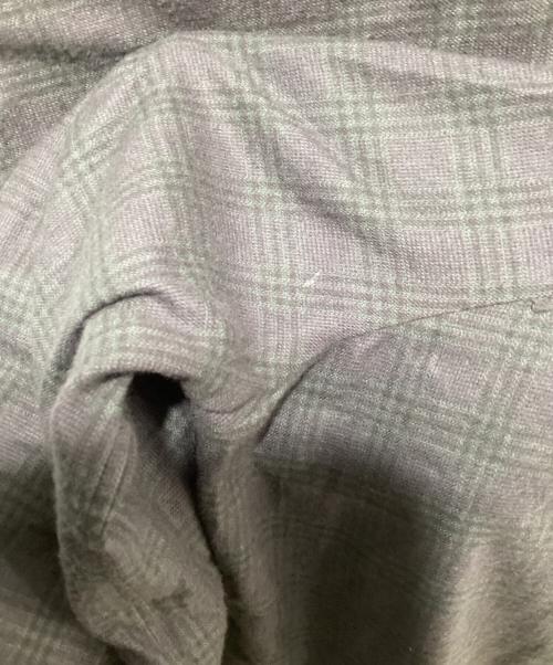 MATSUFUJI（マツフジ）MATSUFUJI (マツフジ) Flannel Check Pleats Jacket グレー サイズ:3の古着・服飾アイテム