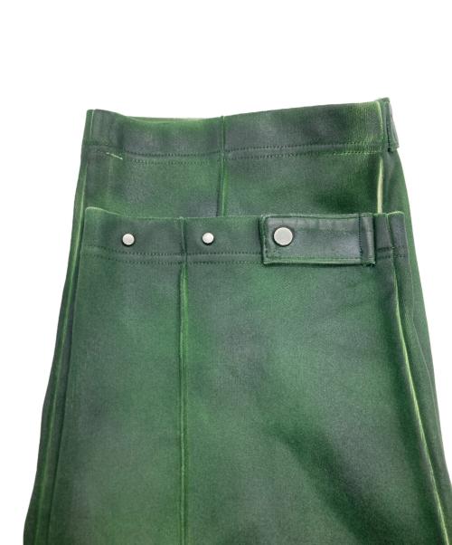 TAAKK（ターク）TAAKK (ターク) コーティングトラックパンツ グリーン サイズ:2の古着・服飾アイテム