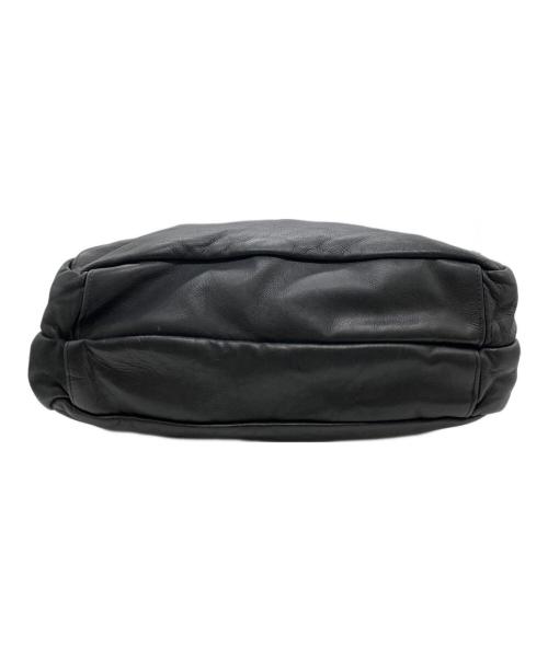 Y's（ワイズ）Y's (ワイズ) レザートートバッグ/ハンドバッグ ブラックの古着・服飾アイテム