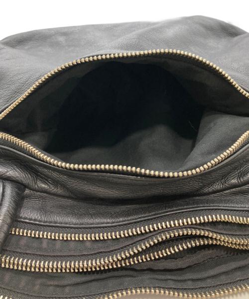 Y's（ワイズ）Y's (ワイズ) レザートートバッグ/ハンドバッグ ブラックの古着・服飾アイテム