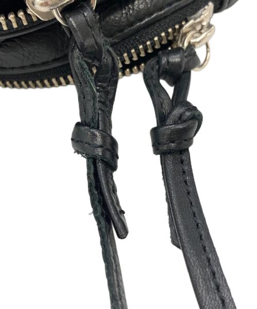 Y's（ワイズ）Y's (ワイズ) レザートートバッグ/ハンドバッグ ブラックの古着・服飾アイテム