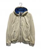 DIESELディーゼル）の古着「フード付きレザージャケット」｜ベージュ