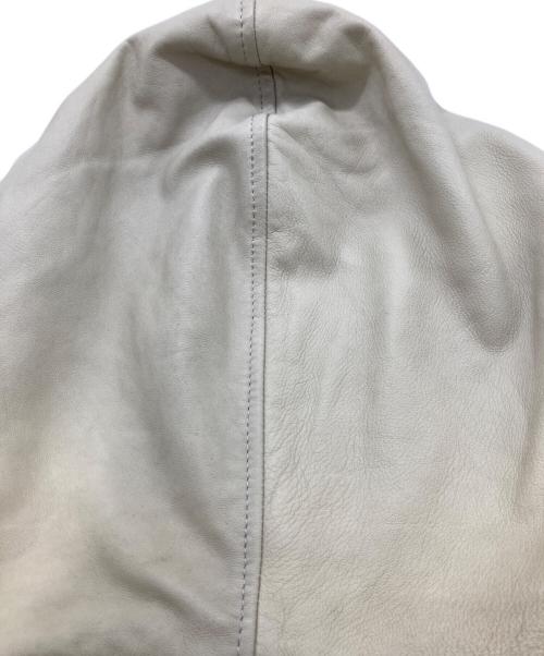 DIESEL（ディーゼル）DIESEL (ディーゼル) フード付きレザージャケット ベージュ サイズ:Ｌの古着・服飾アイテム
