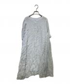 nest Robeネストローブ）の古着「リネン半袖ワンピース」｜ブルー