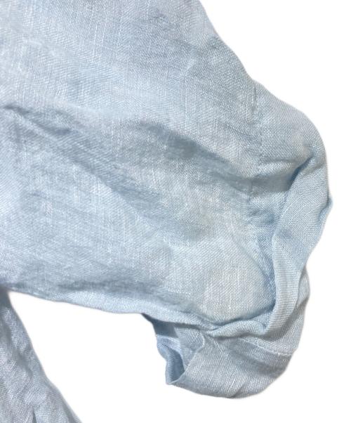 nest Robe（ネストローブ）nest Robe (ネストローブ) リネン半袖ワンピース ブルー サイズ:FREEの古着・服飾アイテム