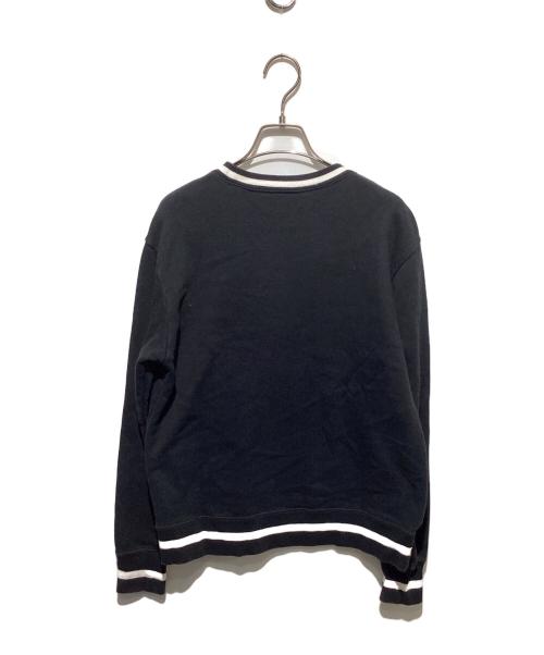 PS Paul Smith（ＰＳポールスミス）PS Paul Smith (ＰＳポールスミス) 21AW Happy スウェットシャツ ブラック サイズ:Ｓの古着・服飾アイテム