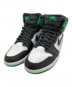 NIKEナイキ）の古着「Air Jordan 1 Retro High Lucky Green/ハイカットスニーカー」｜ホワイト×グリーン