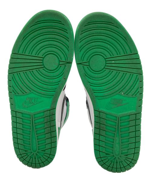 NIKE（ナイキ）NIKE (ナイキ) Air Jordan 1 Retro High Lucky Green/ハイカットスニーカー ホワイト×グリーン サイズ:28cmの古着・服飾アイテム
