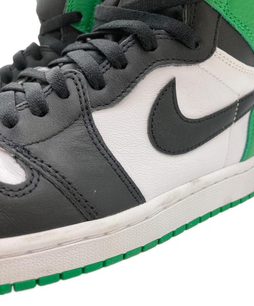 NIKE（ナイキ）NIKE (ナイキ) Air Jordan 1 Retro High Lucky Green/ハイカットスニーカー ホワイト×グリーン サイズ:28cmの古着・服飾アイテム