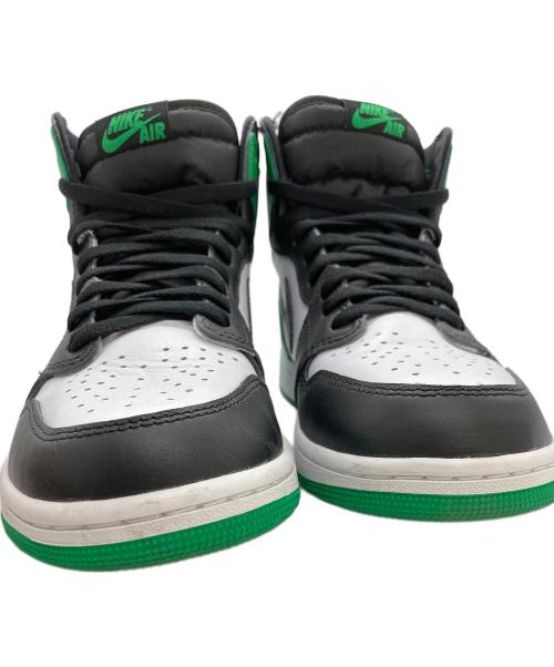 NIKE（ナイキ）NIKE (ナイキ) Air Jordan 1 Retro High Lucky Green/ハイカットスニーカー ホワイト×グリーン サイズ:28cmの古着・服飾アイテム