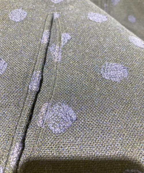 MONTEDORO（モンテドーロ）MONTEDORO (モンテドーロ) ドット柄ウールダウンベスト ネイビー サイズ:46の古着・服飾アイテム