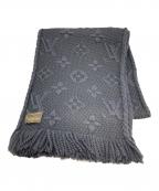 LOUIS VUITTONルイ ヴィトン）の古着「エシャルプ ロゴマニア モノグラム マフラー」｜ネイビー