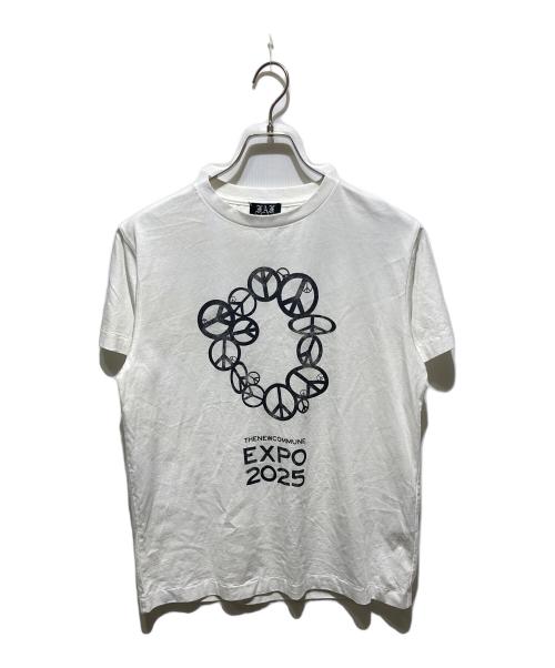 Fake As Flowers（フェイク アス フラワーズ）FAKE AS FLOWERS (フェイク アス フラワーズ) EXPO TEE ホワイト サイズ:Mの古着・服飾アイテム