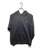 Callawayキャロウェイ）の古着「ロゴプルオーバーパーカー」｜ブラック