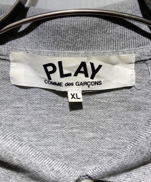 PLAY COMME des GARCONS（プレイコムデギャルソン）PLAY COMME des GARCONS (プレイコムデギャルソン) ポロシャツ グレー サイズ:XLの古着・服飾アイテム