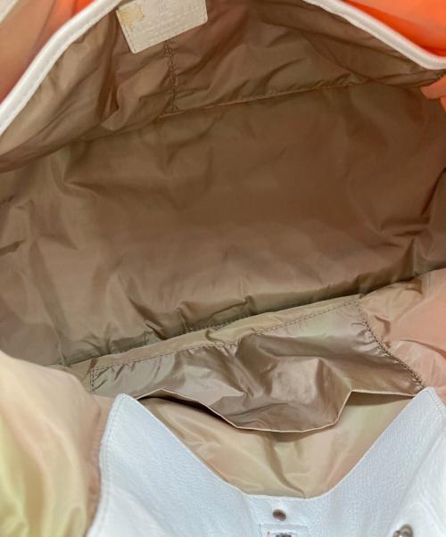 MONCLER（モンクレール）MONCLER (モンクレール) ナイロンハンドバッグ オレンジの古着・服飾アイテム