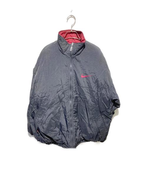 NIKE（ナイキ）NIKE (ナイキ) スウォッシュリバーシブルナイロンジャケット ブラック×レッド サイズ:Lの古着・服飾アイテム