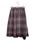 O'NEIL OF DUBLIN（オニールオブダブリン）の古着「チェックラップスカート」｜ブラック×レッド