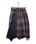 O'NEIL OF DUBLIN (オニールオブダブリン) Dessin (デッサン) チェックラップスカート ブラック×レッド：8000円