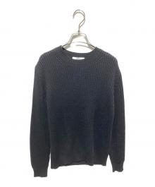 FILIPPO DE LAURENTIIS（フィリッポ・デ・ローレンティス）の古着「イタリア製メリノウールニット」｜ブラック