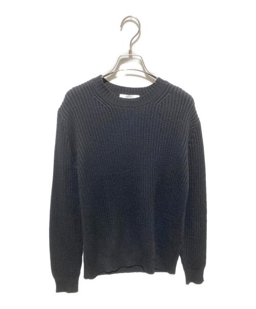 FILIPPO DE LAURENTIIS（フィリッポ・デ・ローレンティス）FILIPPO DE LAURENTIIS (フィリッポ・デ・ローレンティス) イタリア製メリノウールニット ブラック サイズ:50の古着・服飾アイテム