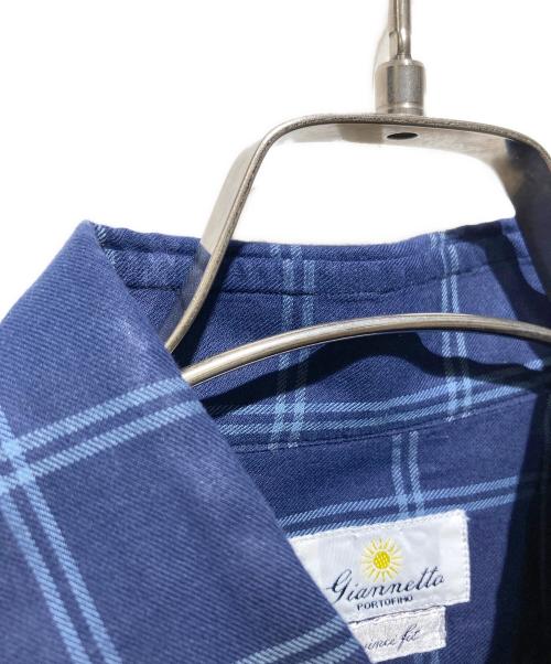giannetto（ジャンネット）giannetto (ジャンネット) 長袖シャツ/VINCI FIT ネイビー サイズ:Mの古着・服飾アイテム