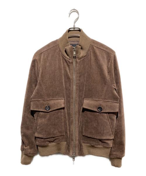 AKM（エーケーエム）AKM (エーケーエム) TWILL CORDUROY ZIP VALSTARINO ブラウン サイズ:Lの古着・服飾アイテム