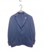 LARDINIラルディーニ）の古着「段返り3Bチェックテーラードジャケット」｜ネイビー