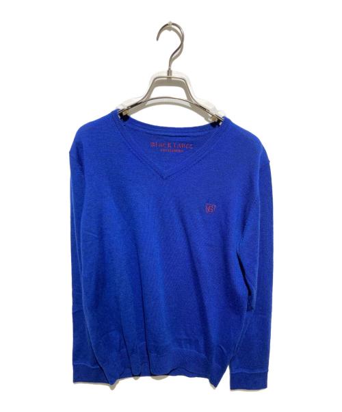 BLACK LABEL CRESTBRIDGE（ブラックレーベル クレストブリッジ）BLACK LABEL CRESTBRIDGE (ブラックレーベル クレストブリッジ) Vネックニット ブルー サイズ:2の古着・服飾アイテム