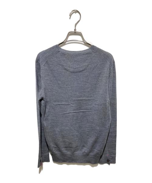 BURBERRY BLACK LABEL（バーバリーブラックレーベル）BURBERRY BLACK LABEL (バーバリーブラックレーベル) Vネックニット グレー サイズ:2の古着・服飾アイテム
