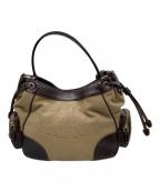 PRADAプラダ）の古着「ロゴジャガード ワンショルダーバッグ」｜ベージュ