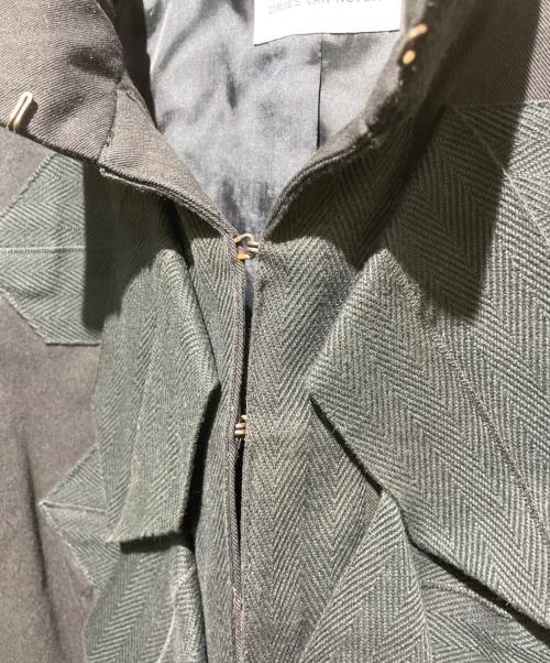 DRIES VAN NOTEN（ドリスヴァンノッテン）DRIES VAN NOTEN (ドリスヴァンノッテン) フリルジャケット ブラック サイズ:38の古着・服飾アイテム