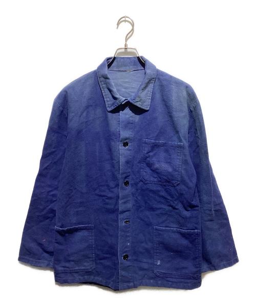 French work jacket（フレンチワークジャケット）French work jacket (フレンチワークジャケット) フレンチワークジャケット ブルー サイズ:不明の古着・服飾アイテム