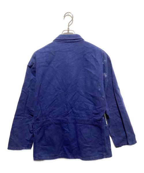 French work jacket（フレンチワークジャケット）French work jacket (フレンチワークジャケット) フレンチワークジャケット ブルー サイズ:不明の古着・服飾アイテム