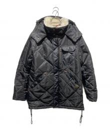 stussy×Schott（ステューシー×ショット）の古着「コラボキルティングジャケット」｜ブラック