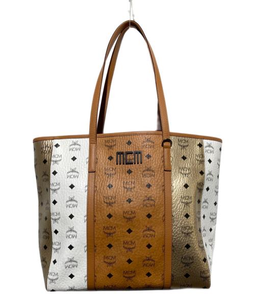 MCM（エムシーエム）MCM (エムシーエム) トニー ヴィセトスミックス ショッパー ミディアム ブラウンの古着・服飾アイテム