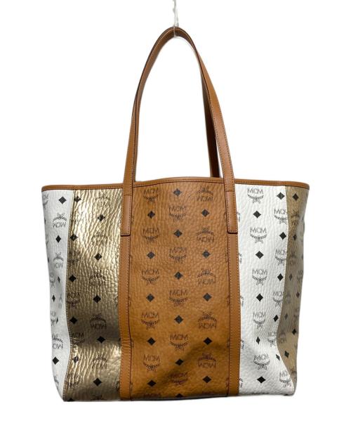 MCM（エムシーエム）MCM (エムシーエム) トニー ヴィセトスミックス ショッパー ミディアム ブラウンの古着・服飾アイテム