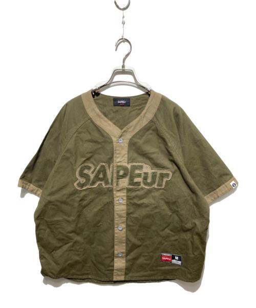 SAPEur（サプール）SAPEur (サプール) シューティングシャツ カーキ サイズ:Mの古着・服飾アイテム