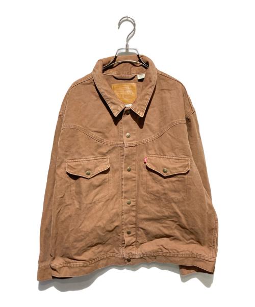 LEVI'S PReMIUM（リーバイス プレミアム）LEVI'S PReMIUM (リーバイス プレミアム) ウエスタンショートホーン トラッカージャケット ブラウン サイズ:XLの古着・服飾アイテム