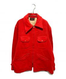 VON LENGERKE & ANTOINE（フォン・レンガーク・アンド・アントワン）の古着「50～60s ヴィンテージウールジャケット」｜レッド