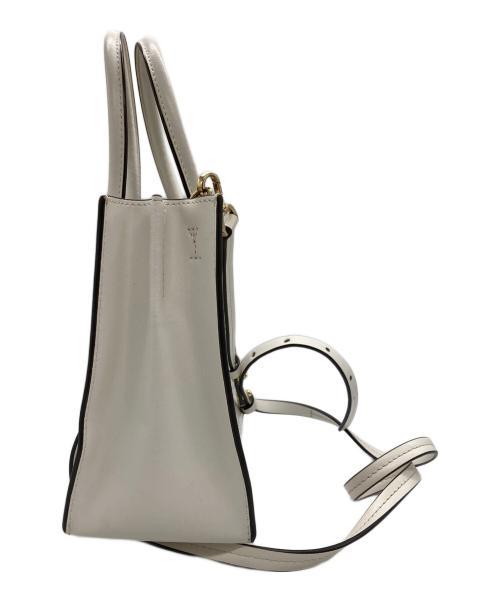 MICHAEL KORS（マイケル・コース）MICHAEL KORS (マイケル・コース) パンチングショルダーバッグ ホワイトの古着・服飾アイテム