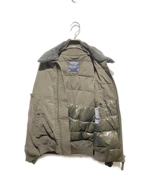 DUVETICA（デュベティカ）DUVETICA (デュベティカ) 襟ボアフライトジャケット カーキ サイズ:50の古着・服飾アイテム