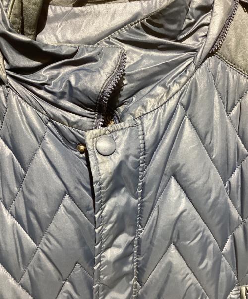 preview（プレビュ）preview (プレビュ) レザー切替中綿コート ネイビー サイズ:52の古着・服飾アイテム