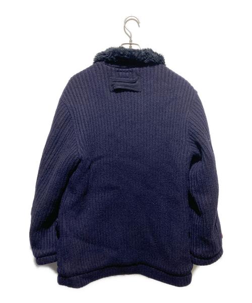 BLUE BLUE（ブルーブルー）BLUE BLUE (ブルーブルー) チンスト圧縮ニットジャケット ネイビー サイズ:3の古着・服飾アイテム