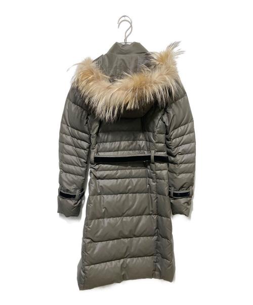 UNTITLED（アンタイトル）UNTITLED (アンタイトル) ベルト付ダウンコート カーキ サイズ:1の古着・服飾アイテム