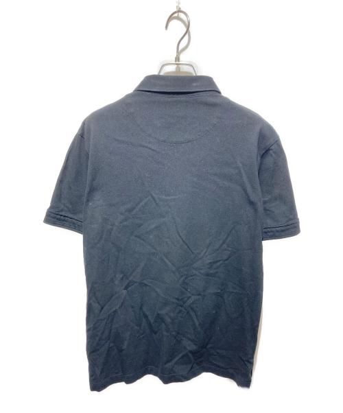 BLACK LABEL CRESTBRIDGE（ブラックレーベル クレストブリッジ）BLACK LABEL CRESTBRIDGE (ブラックレーベル クレストブリッジ) ロゴ刺繍ポロシャツ ブラック サイズ:Ｍの古着・服飾アイテム