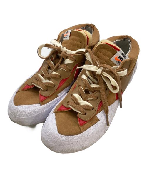 NIKE（ナイキ）NIKE (ナイキ) sacai (サカイ) BLAZER LOW/SACAI ブラウン サイズ:28cmの古着・服飾アイテム