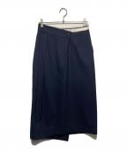 ADOREアドーア）の古着「アシメレイヤードスカート」｜ネイビー